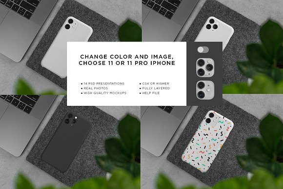 iPhone 11/Pro White Case Mock-Up in Print Mockups - product preview 1
