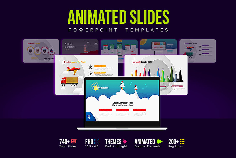 Animated PowerPoint Template in PowerPoint Templates - product preview 8