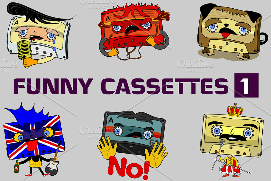 Funny Cassettes vol.1 in Illustrations - product preview 8