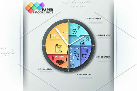 Paper Infographic Templates Bundle in Presentation Templates - product preview 2