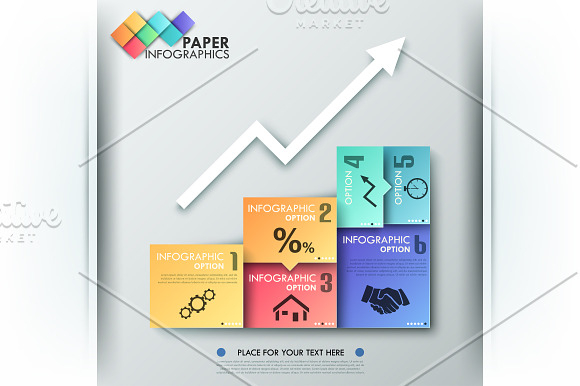 Paper Infographic Templates Bundle in Presentation Templates - product preview 4