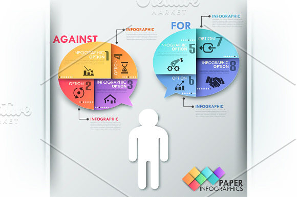 Paper Infographic Templates Bundle in Presentation Templates - product preview 8