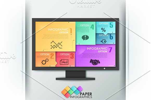 Paper Infographic Templates Bundle in Presentation Templates - product preview 9