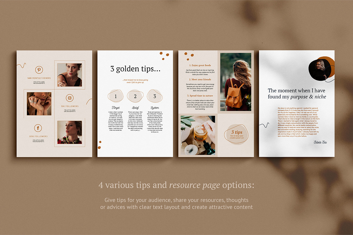 eBook template / CANVA / Kayla in Magazine Templates - product preview 7