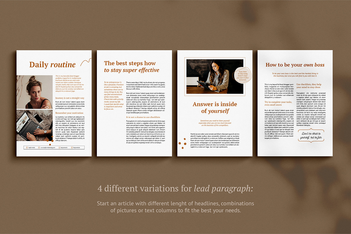 eBook template / CANVA / Kayla in Magazine Templates - product preview 11
