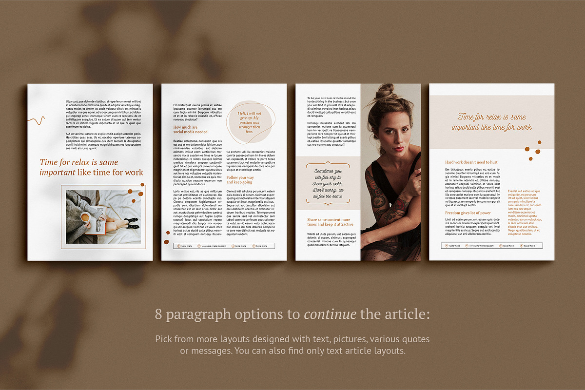 eBook template / CANVA / Kayla in Magazine Templates - product preview 13
