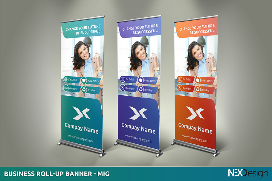 Business Roll-up Banner - SK in Presentation Templates - product preview 8