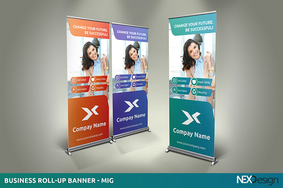 Business Roll-up Banner - SK in Presentation Templates - product preview 1