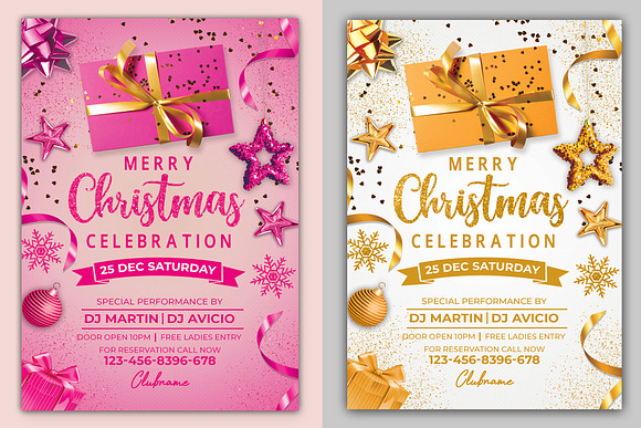 Merry Christmas Flyer in Flyer Templates - product preview 1