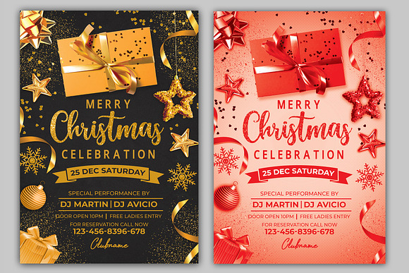 Merry Christmas Flyer in Flyer Templates - product preview 2