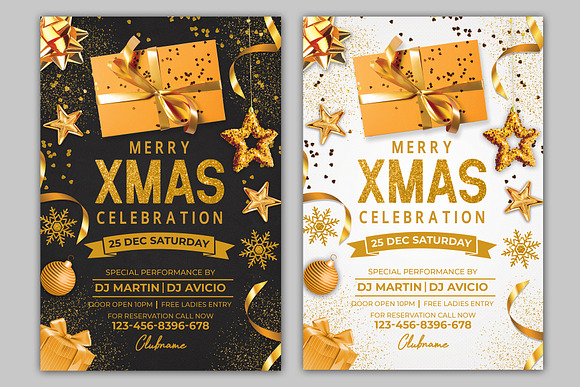 Merry Christmas Flyer in Flyer Templates - product preview 3