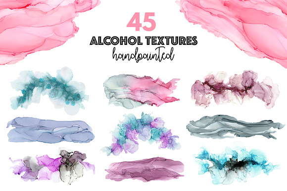 Elegant Alcohol Ink Textures in Textures - product preview 4