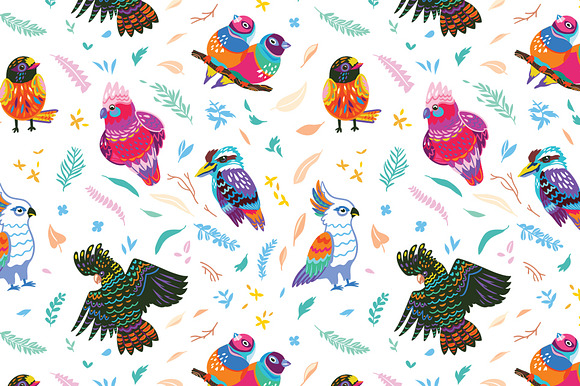 Australian birds in Patterns - product preview 8