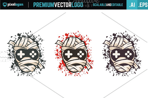 Gamer Mummy Logo in Logo Templates - product preview 2