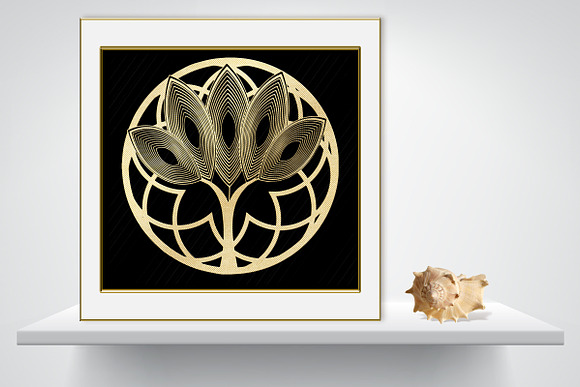 Gold Foil Tree of Life Clip Art in Illustrations - product preview 5
