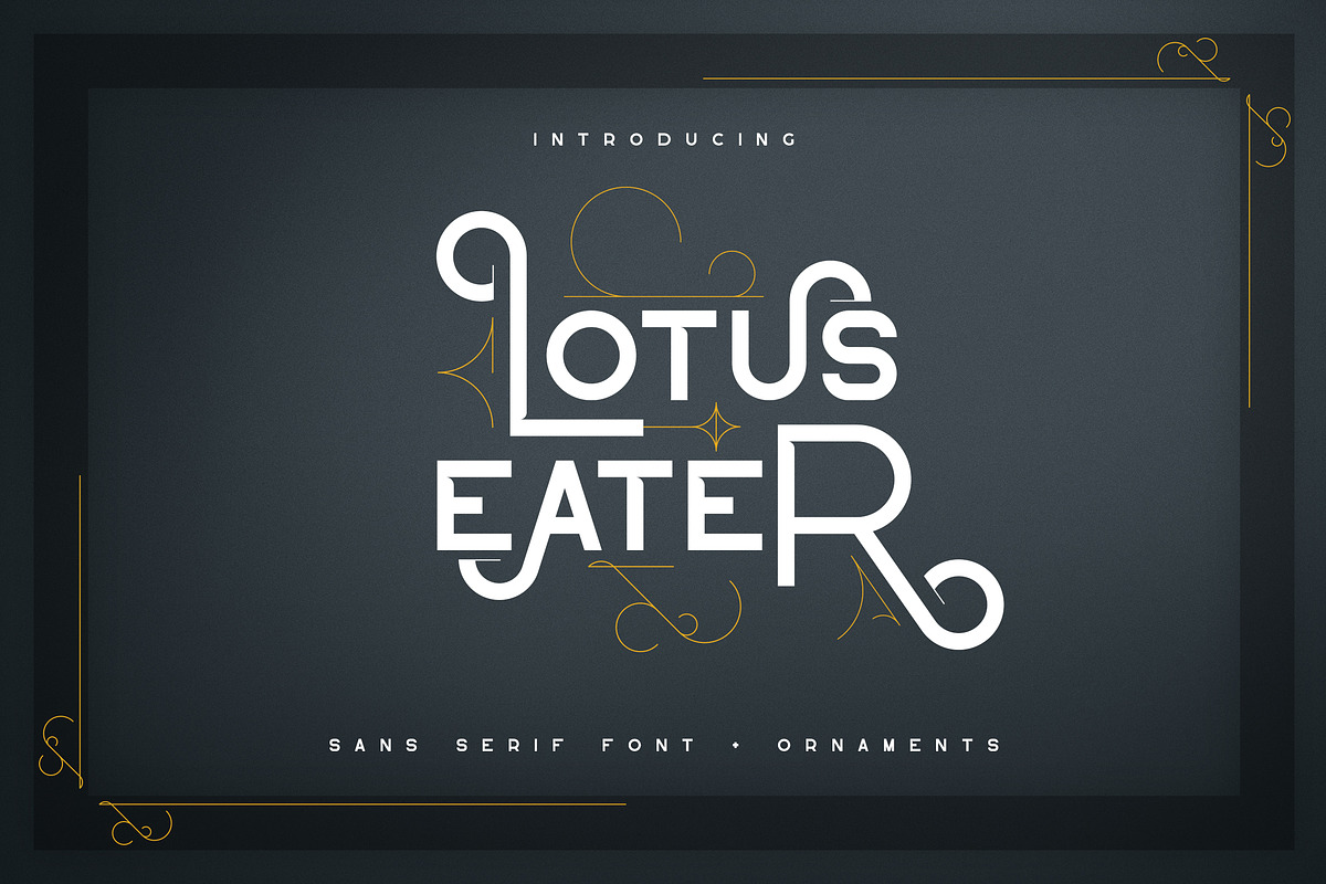 Lotus Eater - sans serif font in Sans-Serif Fonts - product preview 8
