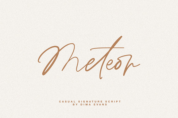 Meteor Script in Script Fonts - product preview 9