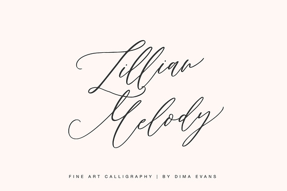 Lillian Melody in Script Fonts - product preview 7