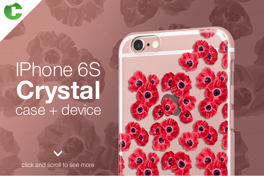 Iphone 6/6S crystal case in Product Mockups - product preview 8