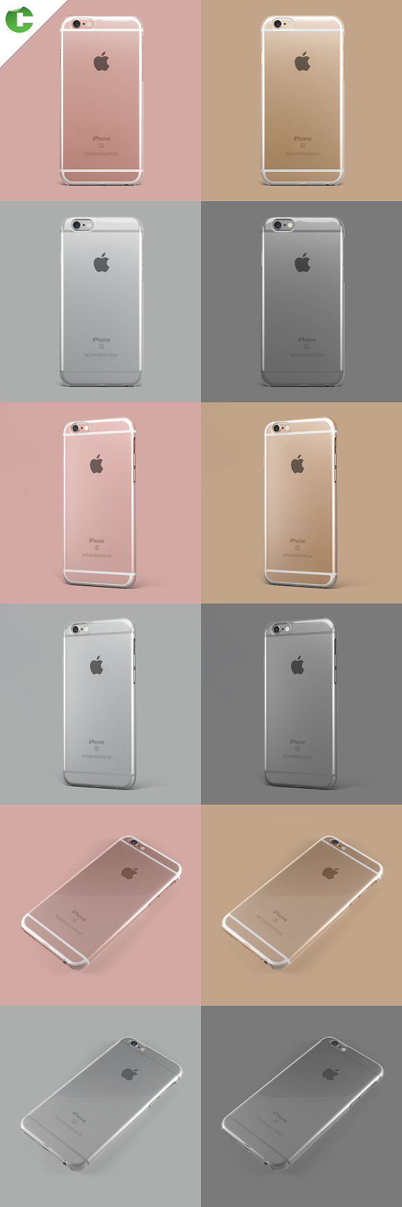 Iphone 6/6S crystal case in Product Mockups - product preview 1