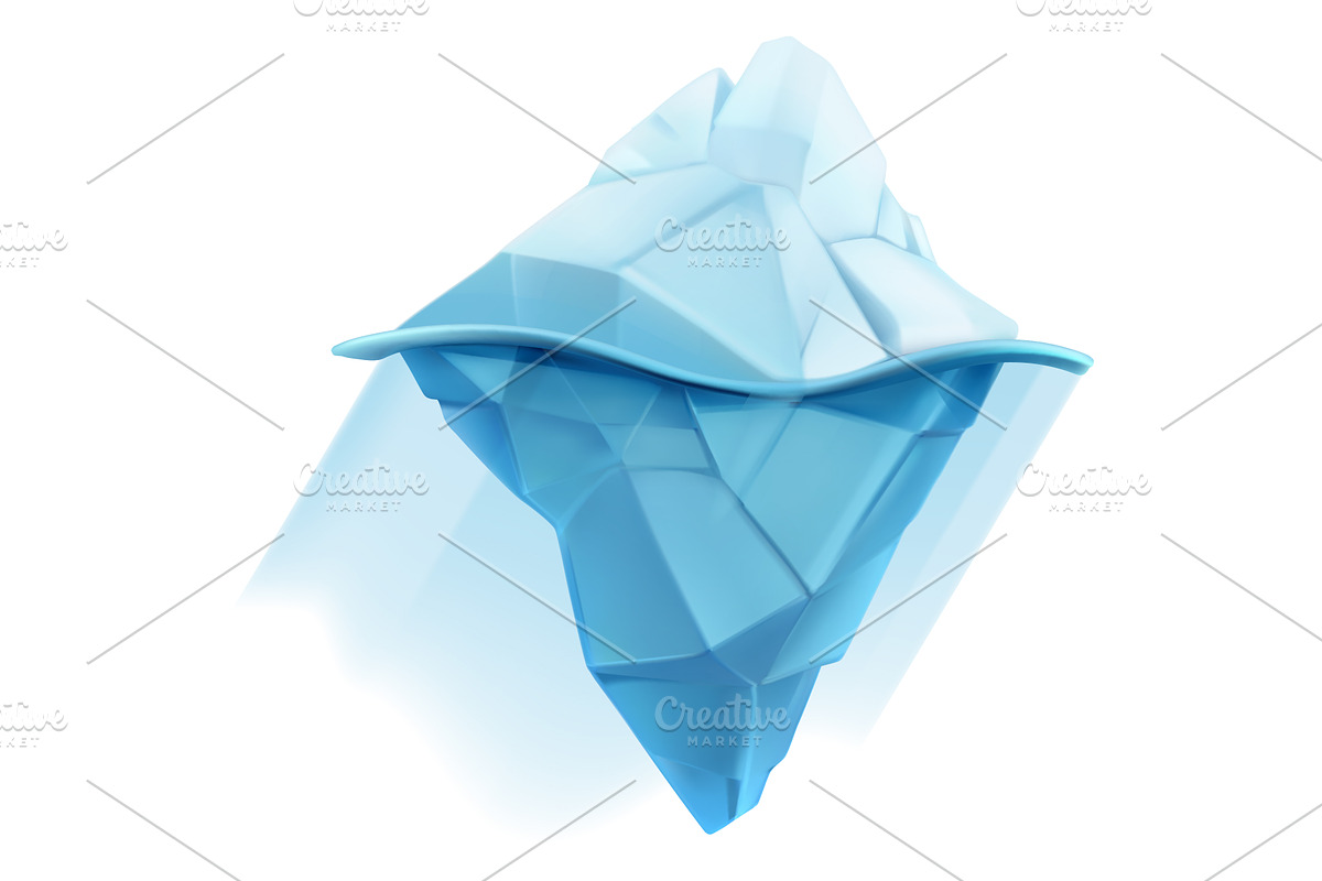 Iceberg icon in Graphics - product preview 8
