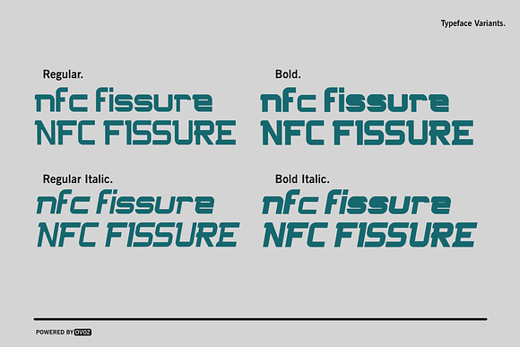 NFC FISSURE DISPLAY FONT in Display Fonts - product preview 3