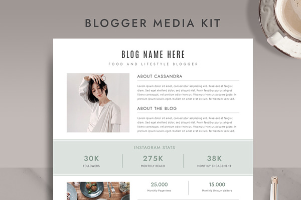 Media Kit for Bloggers BM006