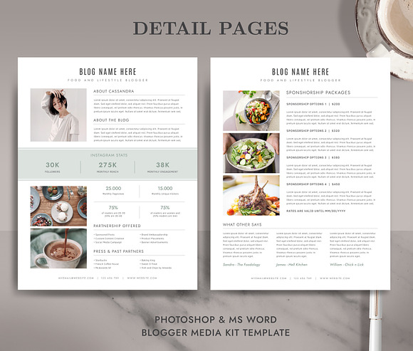 Media Kit for Bloggers BM006 in Flyer Templates - product preview 1
