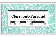 Clermont-Ferrand France City Map