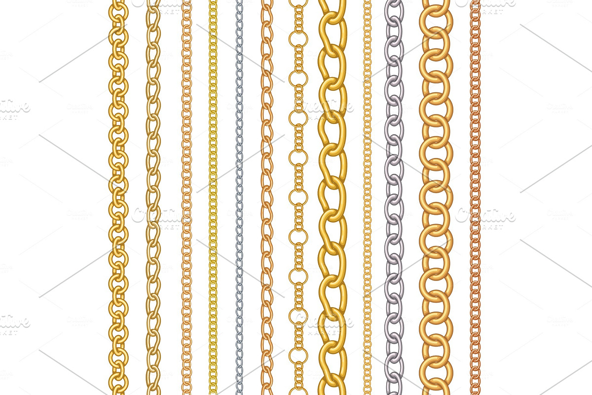 Metal chain pattern in Objects - product preview 8