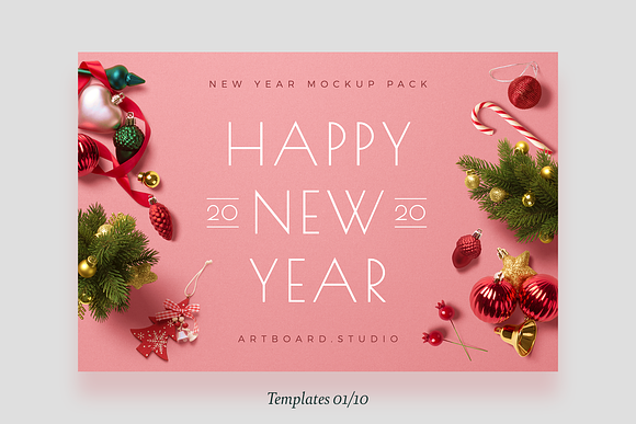 New Year Templates in Scene Creator Mockups - product preview 5