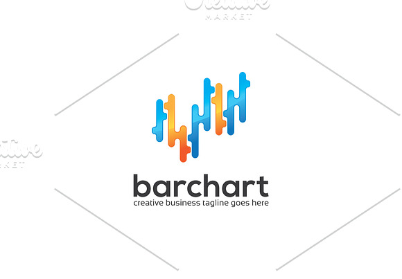 Bar Chart Logo in Logo Templates - product preview 1