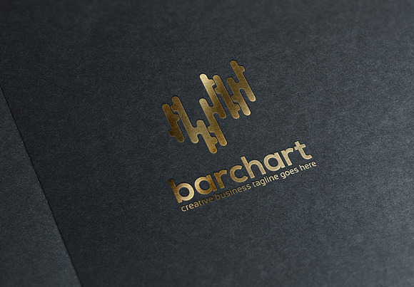 Bar Chart Logo in Logo Templates - product preview 3