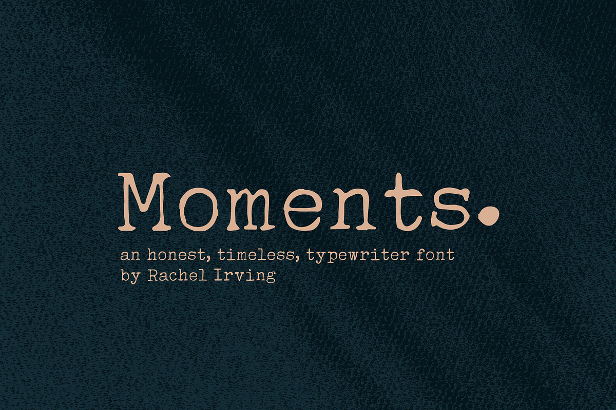 Moments | Typewriter Font in Typewriter Fonts - product preview 8