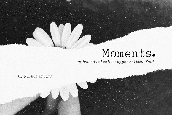 Moments | Typewriter Font in Typewriter Fonts - product preview 7