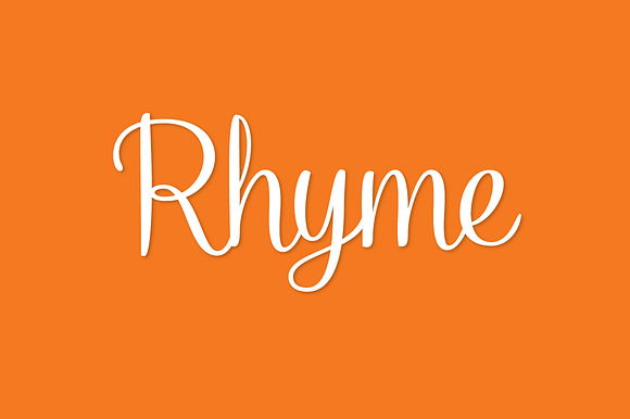 Rhyme in Script Fonts - product preview 3