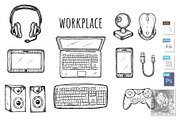 Workspace computer accessories icons