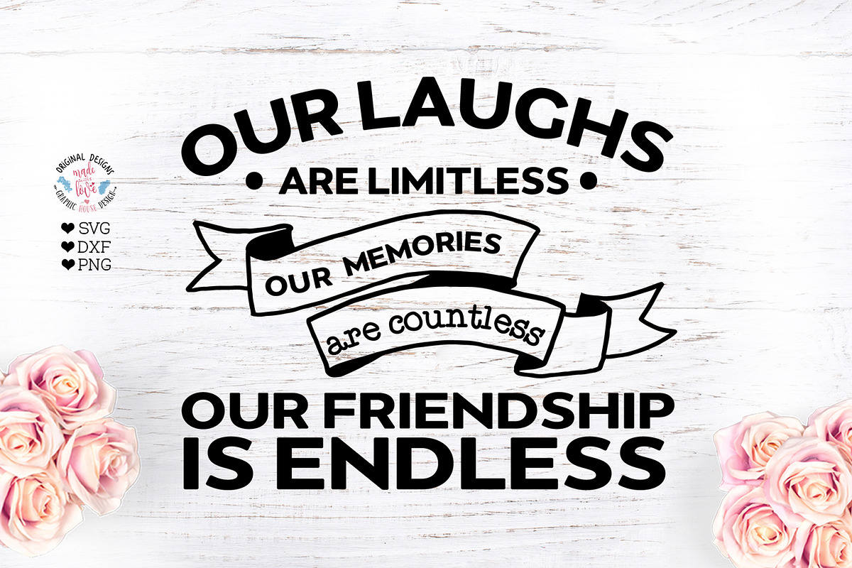Our friendship is endless Cut File in Illustrations - product preview 8