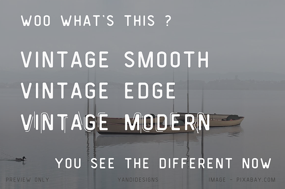Vintage Modern Typeface in Vintage Fonts - product preview 2
