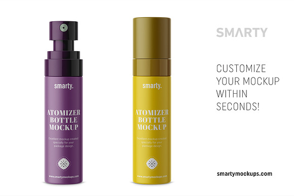Matt atomizer bottle mockup in Product Mockups - product preview 2