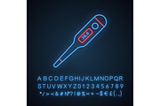 Axillary digital thermometer icon