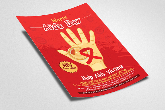 World Aids Day Flyer/Poster Template in Flyer Templates - product preview 1