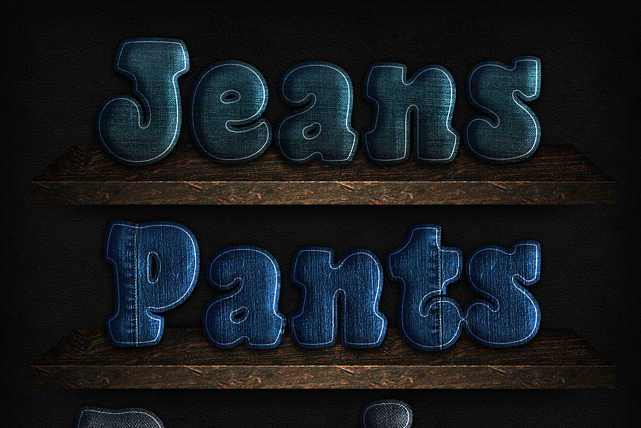 Denim Jeans Patch Layer Styles in Photoshop Layer Styles - product preview 8