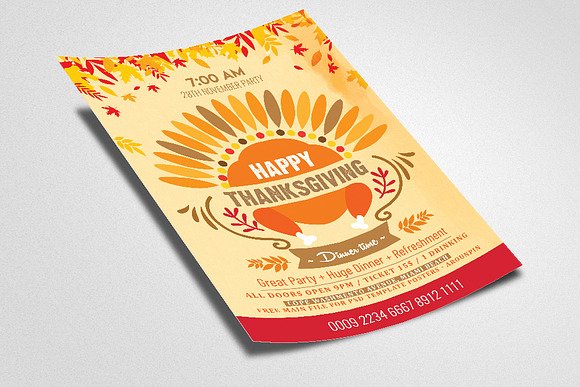 Thanks Giving Celebration Flyer in Flyer Templates - product preview 1