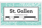 St. Gallen Switzerland City Map