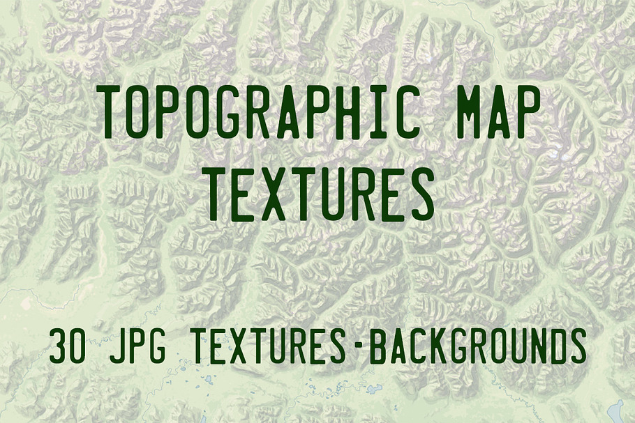 Topographic Map Textures in Textures - product preview 8