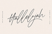 Hallelujah Script | Handwritten Font
