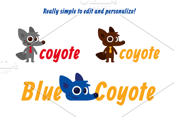 Coyote Logo Mascot in Logo Templates - product preview 1