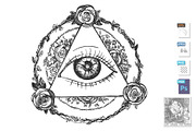 Third eye in circles and triangles
