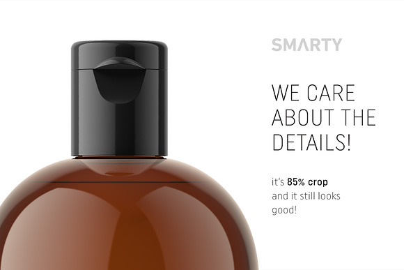 Amber boston bottle mockup in Product Mockups - product preview 3